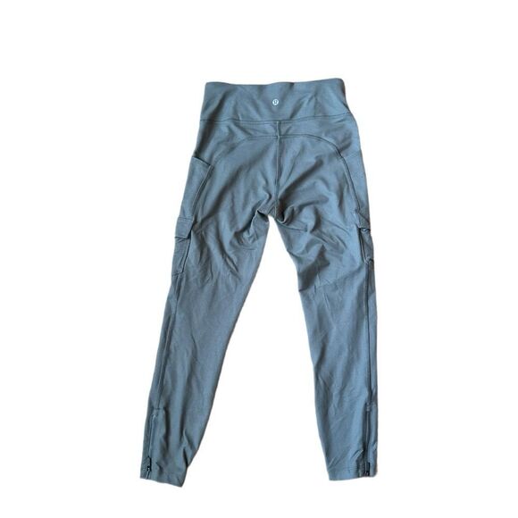 Lululemon Scenic Route 7/8 High-Waisted Cargo Pocket Tight in Sage Green Size 6 - Picture 5 of 7